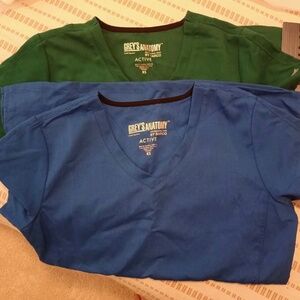 Bundle Of 2 Barco Greys Anatomy Scrub Suit Top XS
